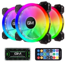 Ventiladores RGB Paquete de 3 unidades 120 mm